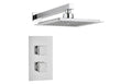 2 Handle Single Outlet Square Wall Shower Kit - Tailored Bathrooms