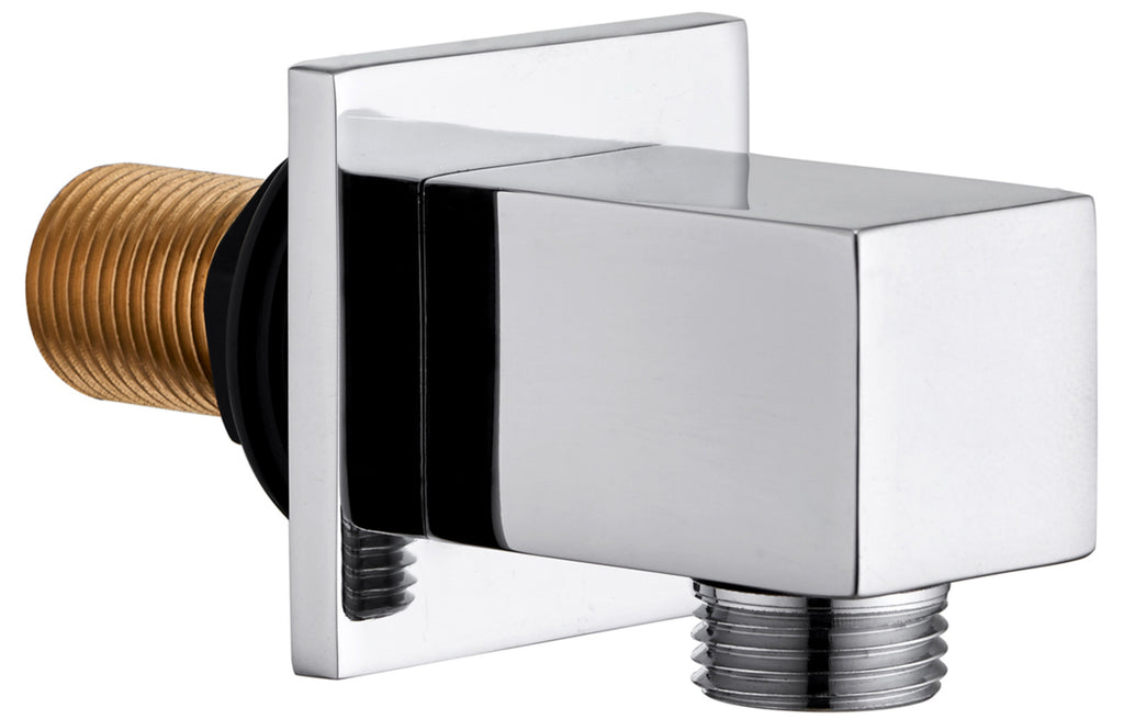 Brass Shower Wall Outlet Elbows Square - Tailored Bathrooms