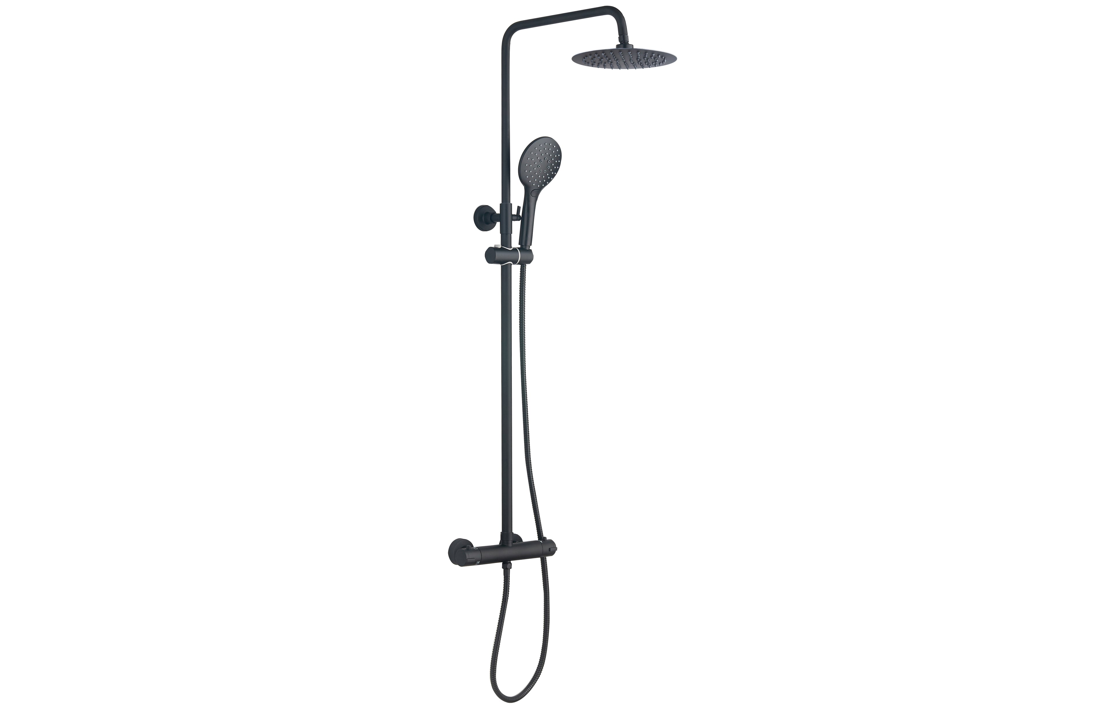 Menai Premium Round Thermostatic Overhead Shower Kit - Tailored Bathrooms