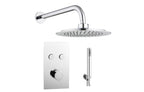 Twin Push Button Concealed Overhead Kit - Tailored Bathrooms