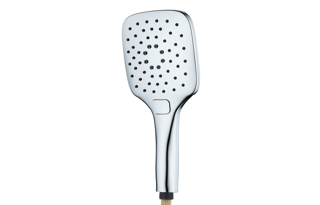 3 Mode Push Button Square Handset  - Tailored Bathrooms