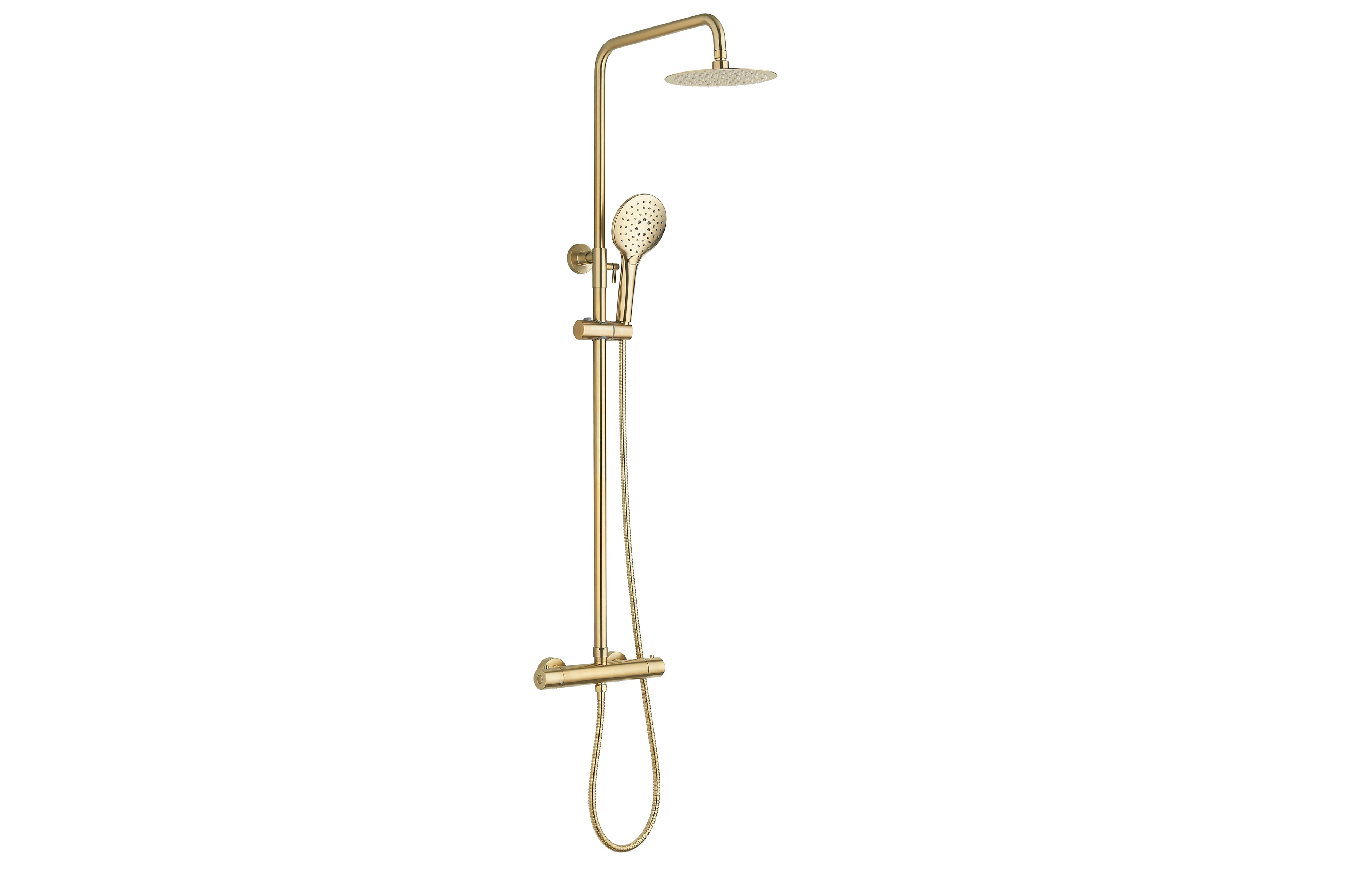 Menai Premium Round Thermostatic Overhead Shower Kit - Tailored Bathrooms