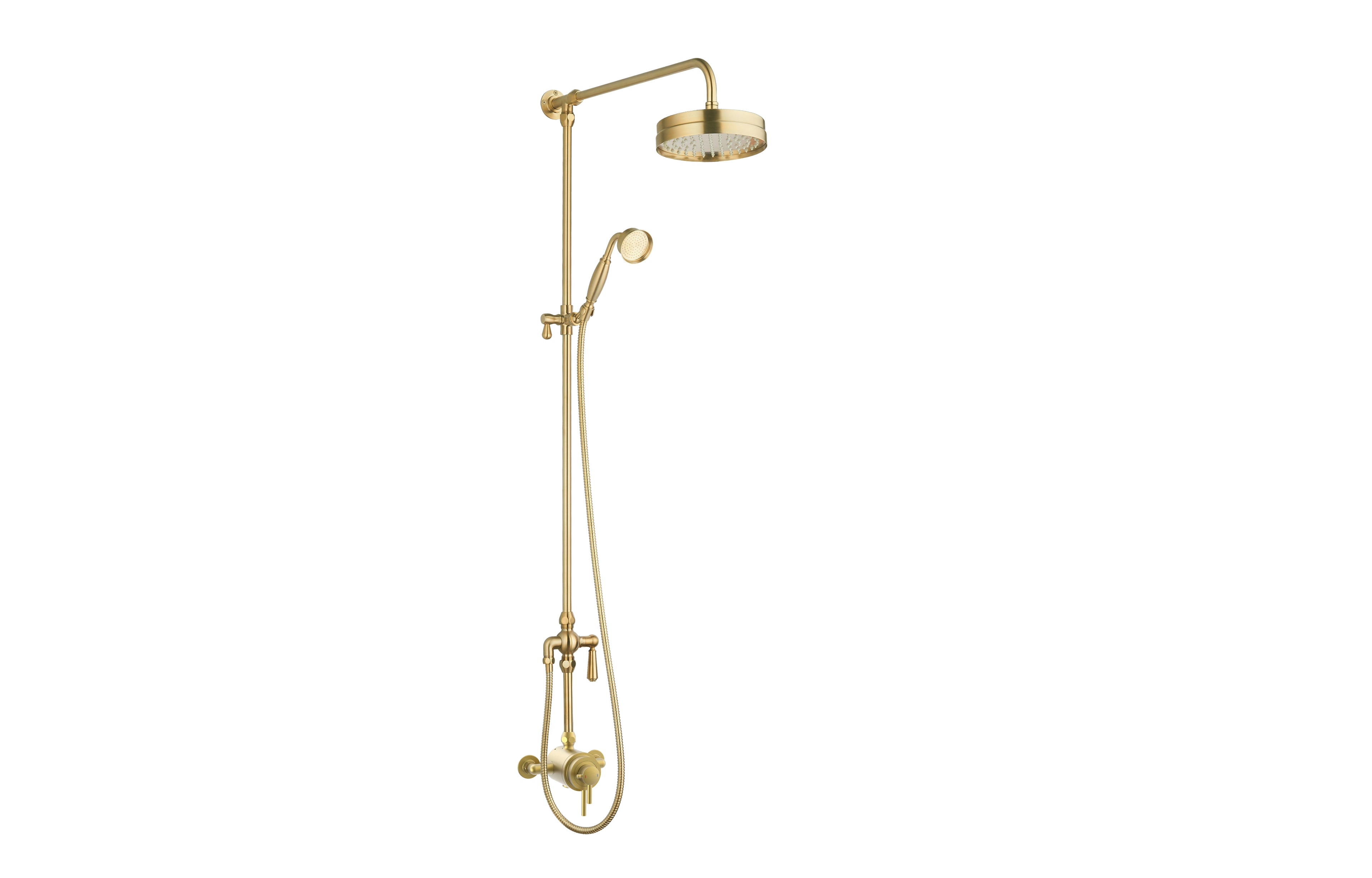 Beaumaris Modern Traditional Overhead Shower Kit - Tailored Bathrooms