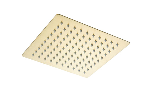 250mm Brushed Brass Shower Heads R&S - Tailored Bathrooms