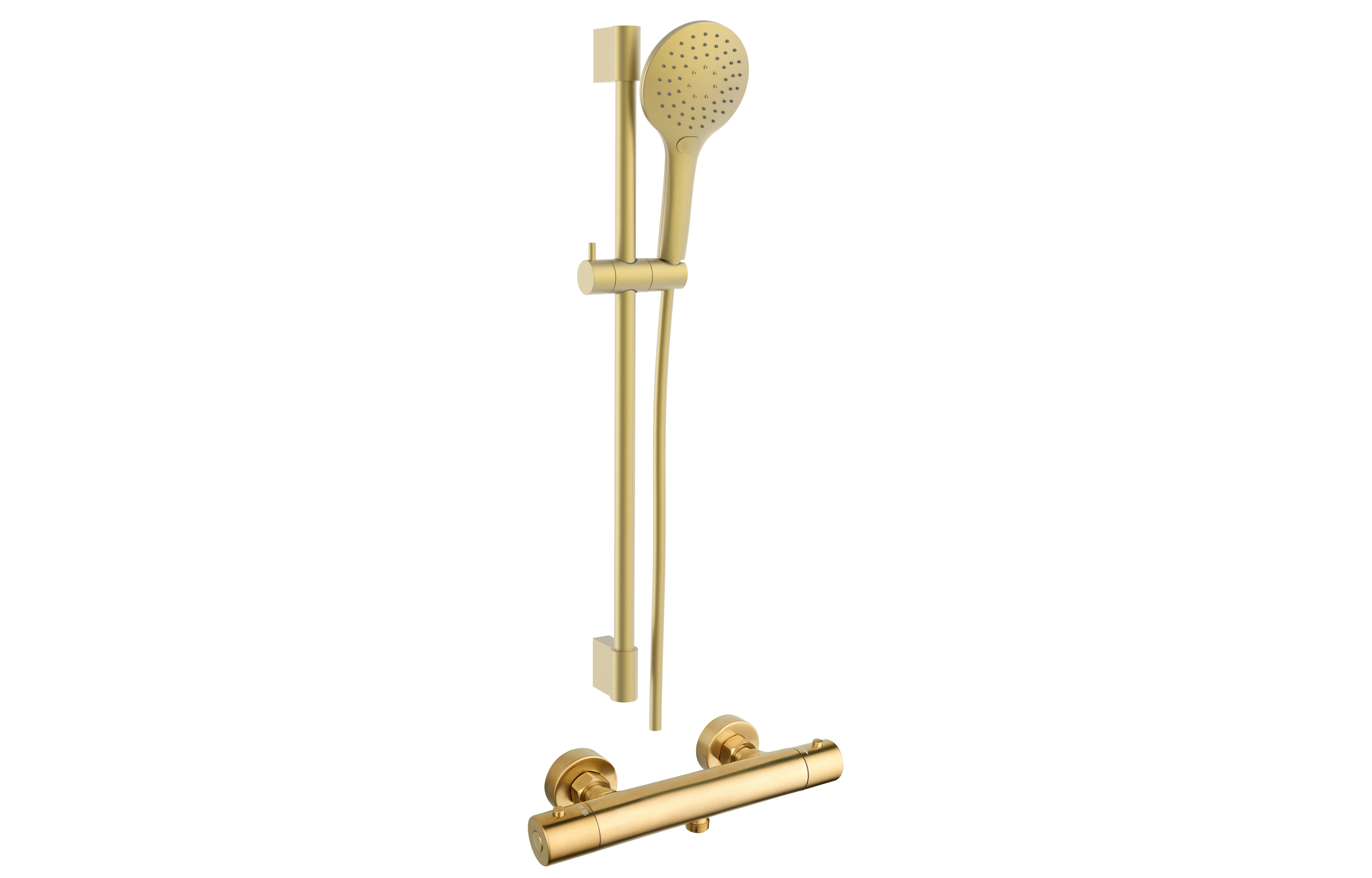 Round Thermostatic Bar Valve & 3 Mode Riser Kit - Tailored Bathrooms