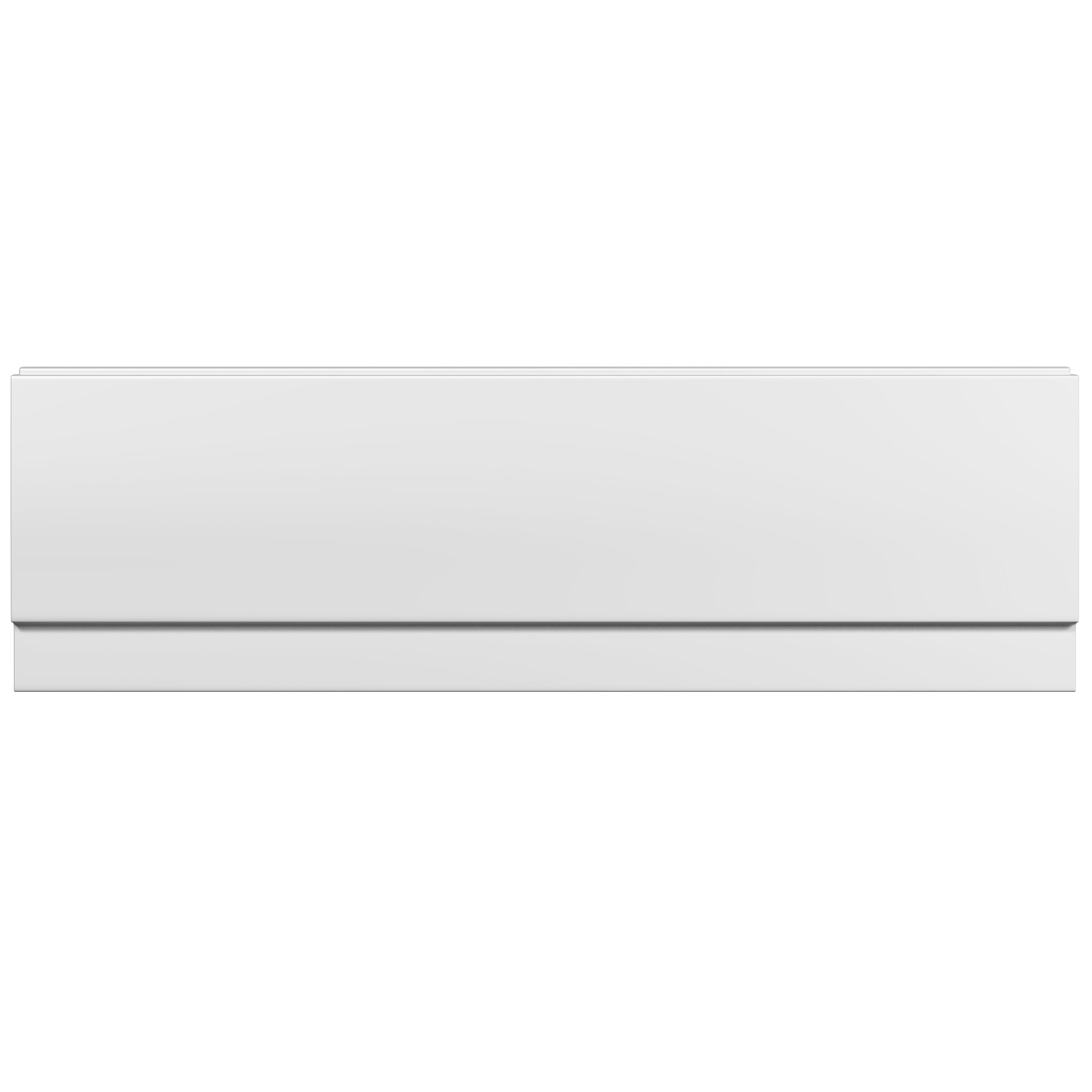 Front view of 1700mm Front Bath Panel in sleek white finish, durable design for a polished and modern bathroom look