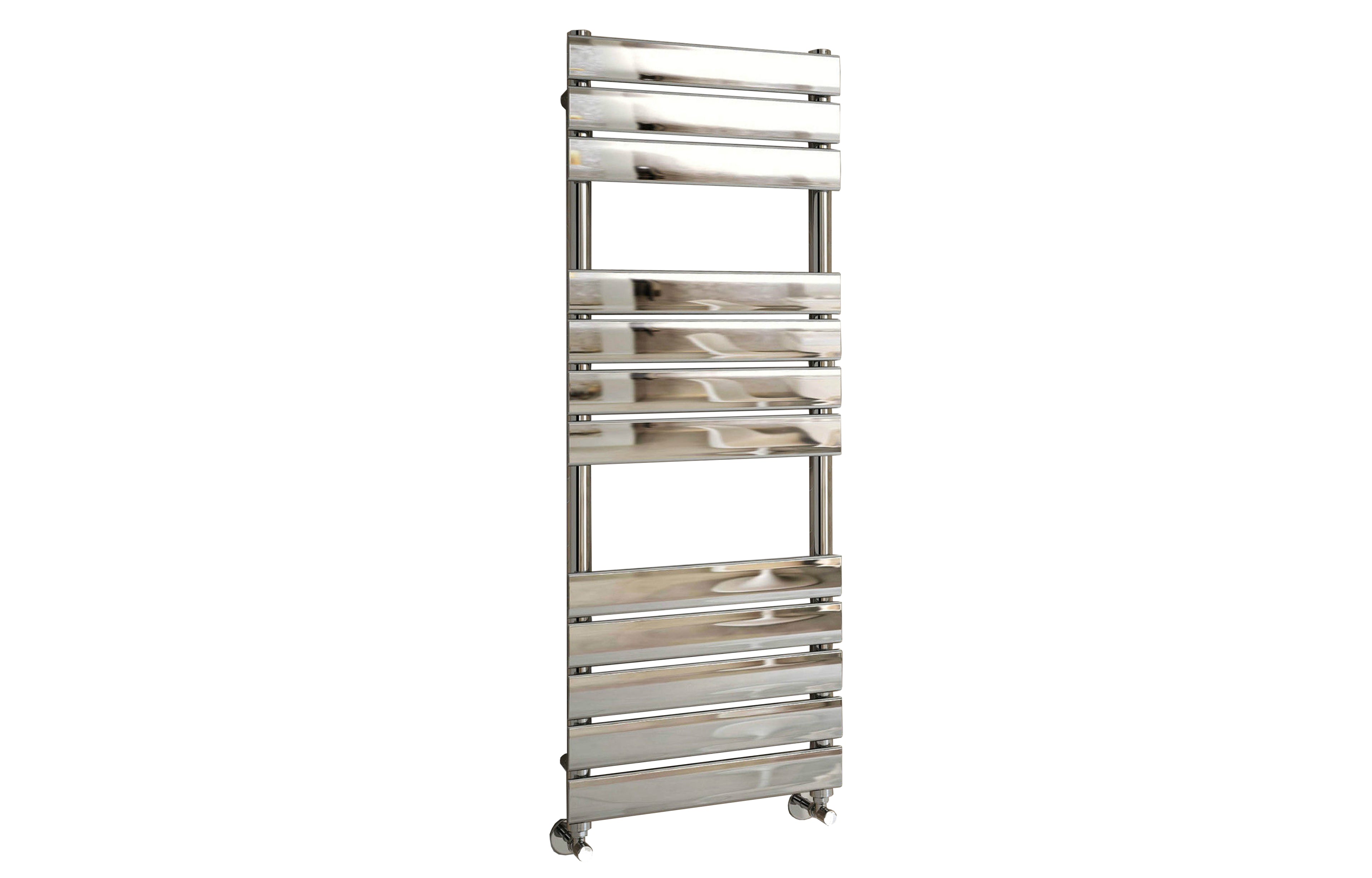 Queenstown Designer Towel Radiator Chrome 1200x450mm - Tailored Bathrooms