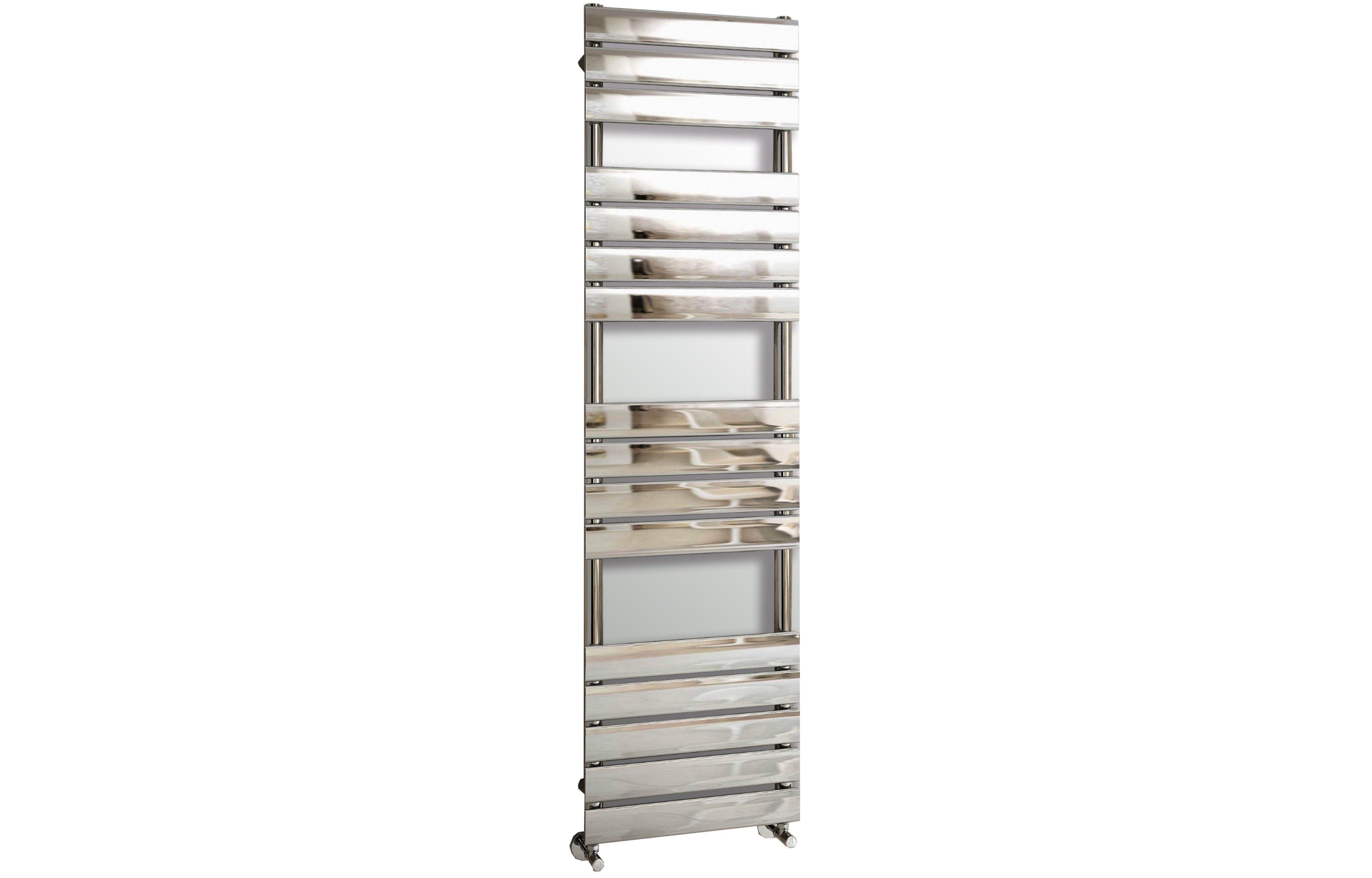 Queenstown Designer Towel Radiator Chrome 1600x450mm - Tailored Bathrooms
