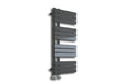 Wellington Designer Offset Towel Radiator Anthracite Grey 1126x500mm - Tailored Bathrooms