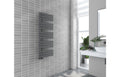 Wellington Designer Offset Towel Radiator Anthracite Grey 1292 x 500mm - Tailored Bathrooms
