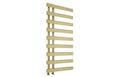 Milton Designer Offset Towel Radiator Brushed Brass 1156x500mm - Tailored Bathrooms