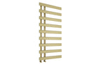 Milton Designer Offset Towel Radiator Brushed Brass 1156x500mm - Tailored Bathrooms