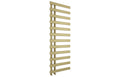 Milton Designer Offset Towel Radiator Brushed Brass 1564x500mm - Tailored Bathrooms