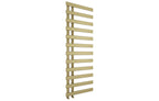 Milton Designer Offset Towel Radiator Brushed Brass 1564x500mm - Tailored Bathrooms