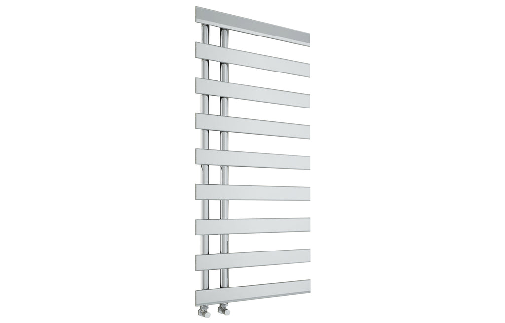 Milton Designer Offset Towel Radiator Chrome 1156x500mm - Tailored Bathrooms
