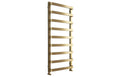 Hastings towel warmer brushed brass 1200x500mm front view
