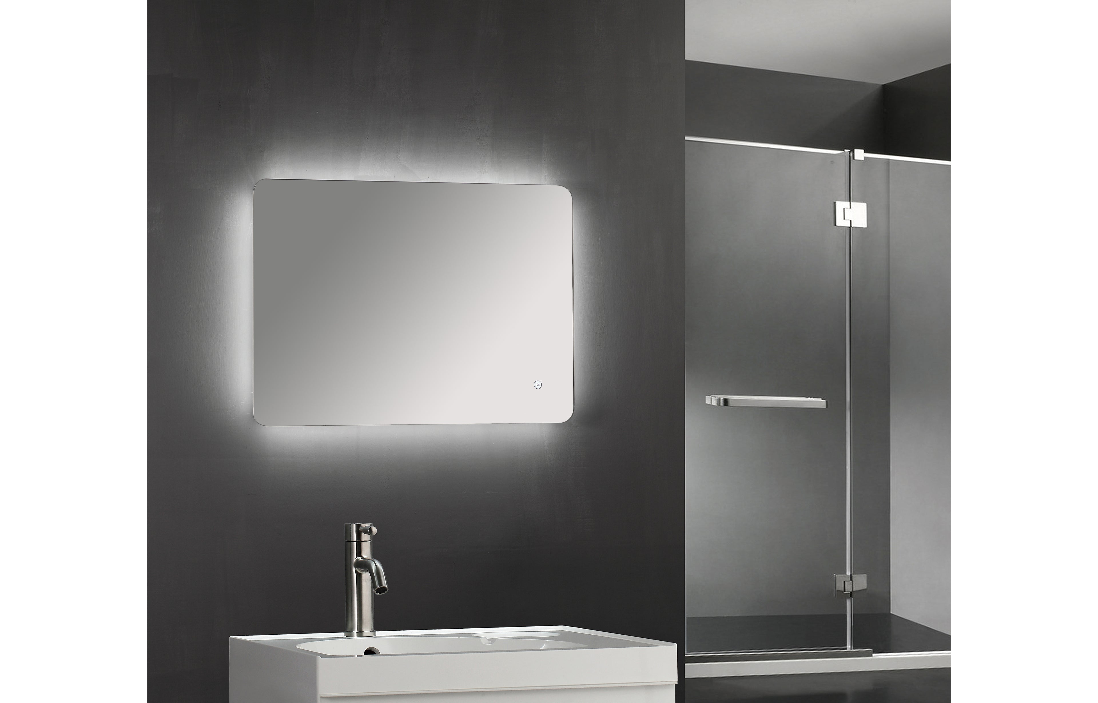 Backlit LED Touch Mirror - Tailored Bathrooms