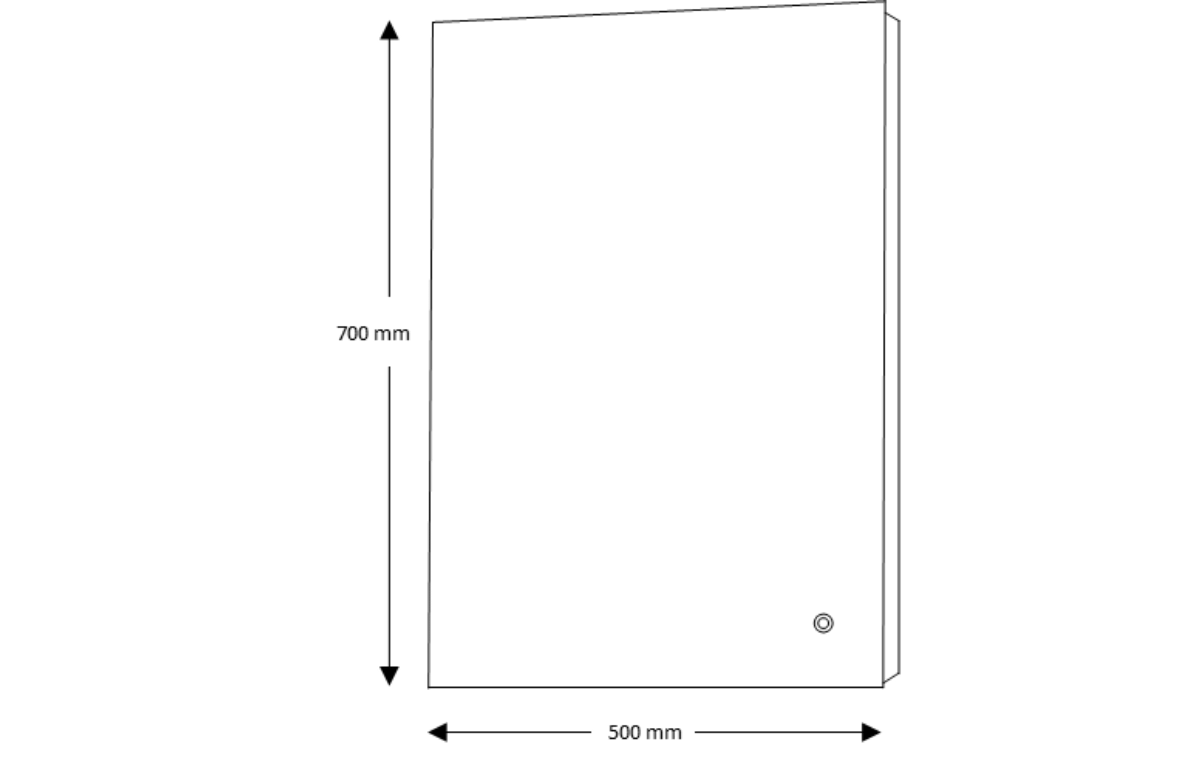 Noah LED Edge Touch Mirror - Tailored Bathrooms