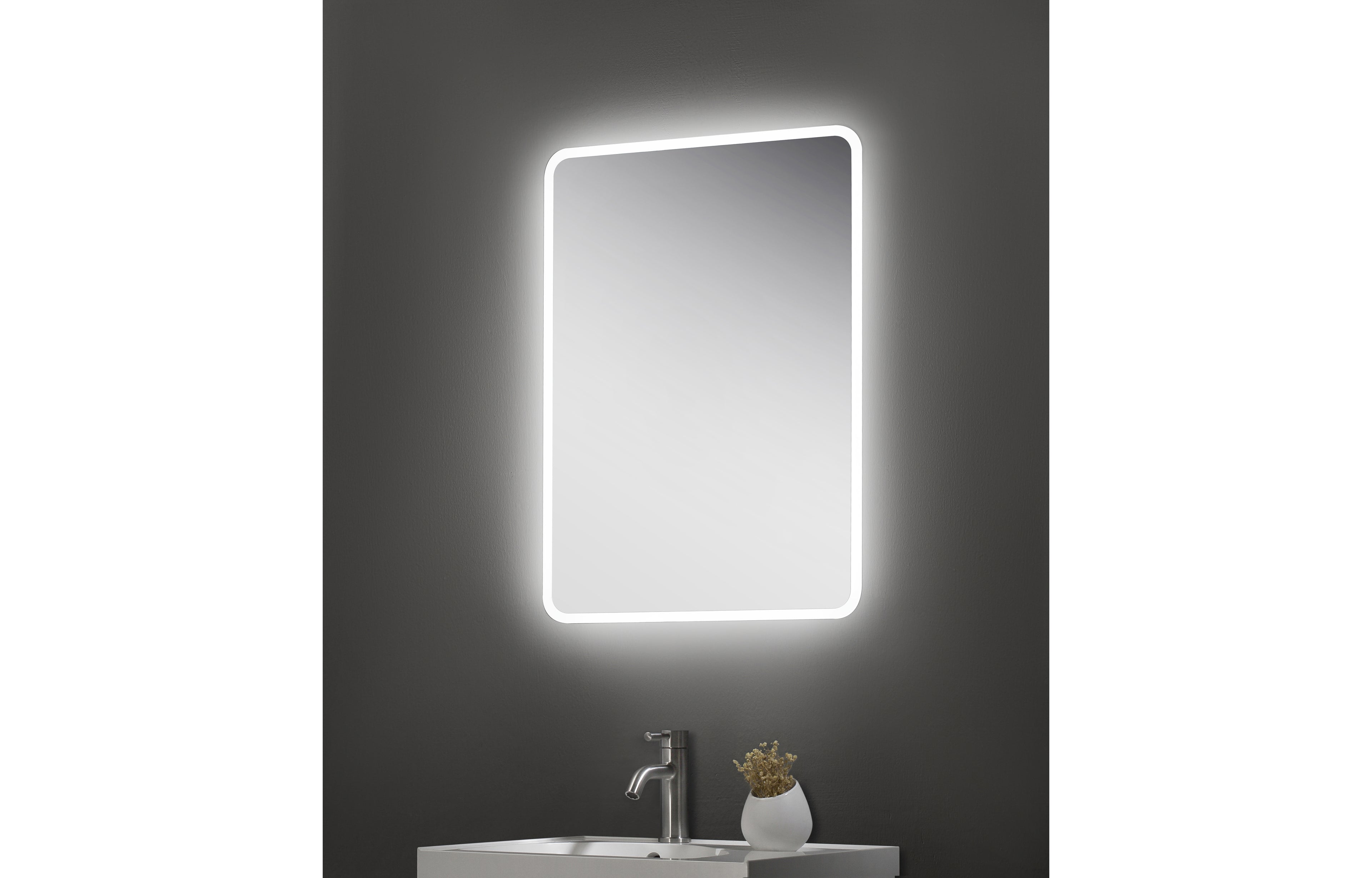 Angus Slimline LED Touch Mirror - Tailored Bathrooms