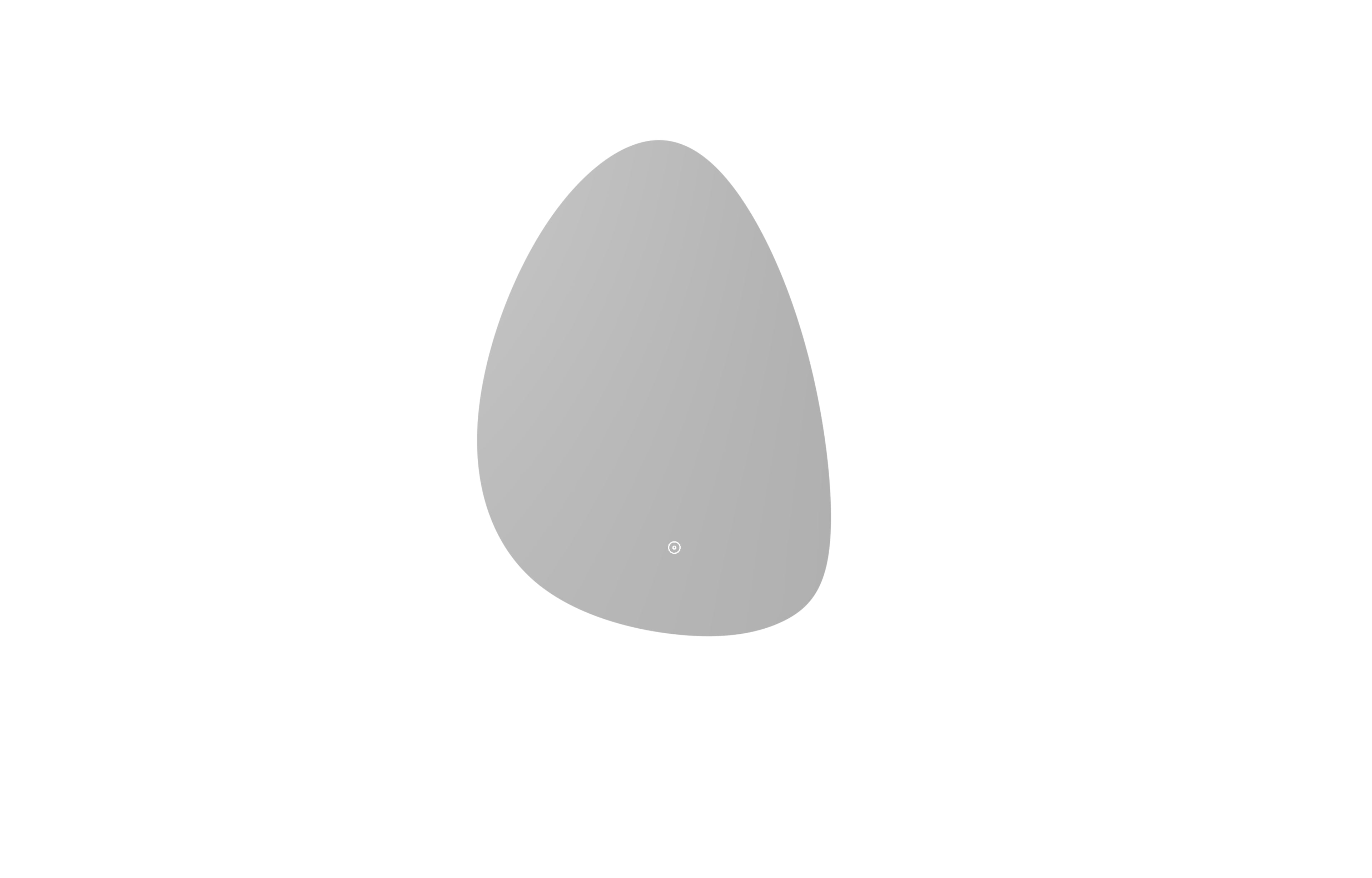 Sophie Pebble LED Touch Mirror w. Demist - Tailored Bathrooms