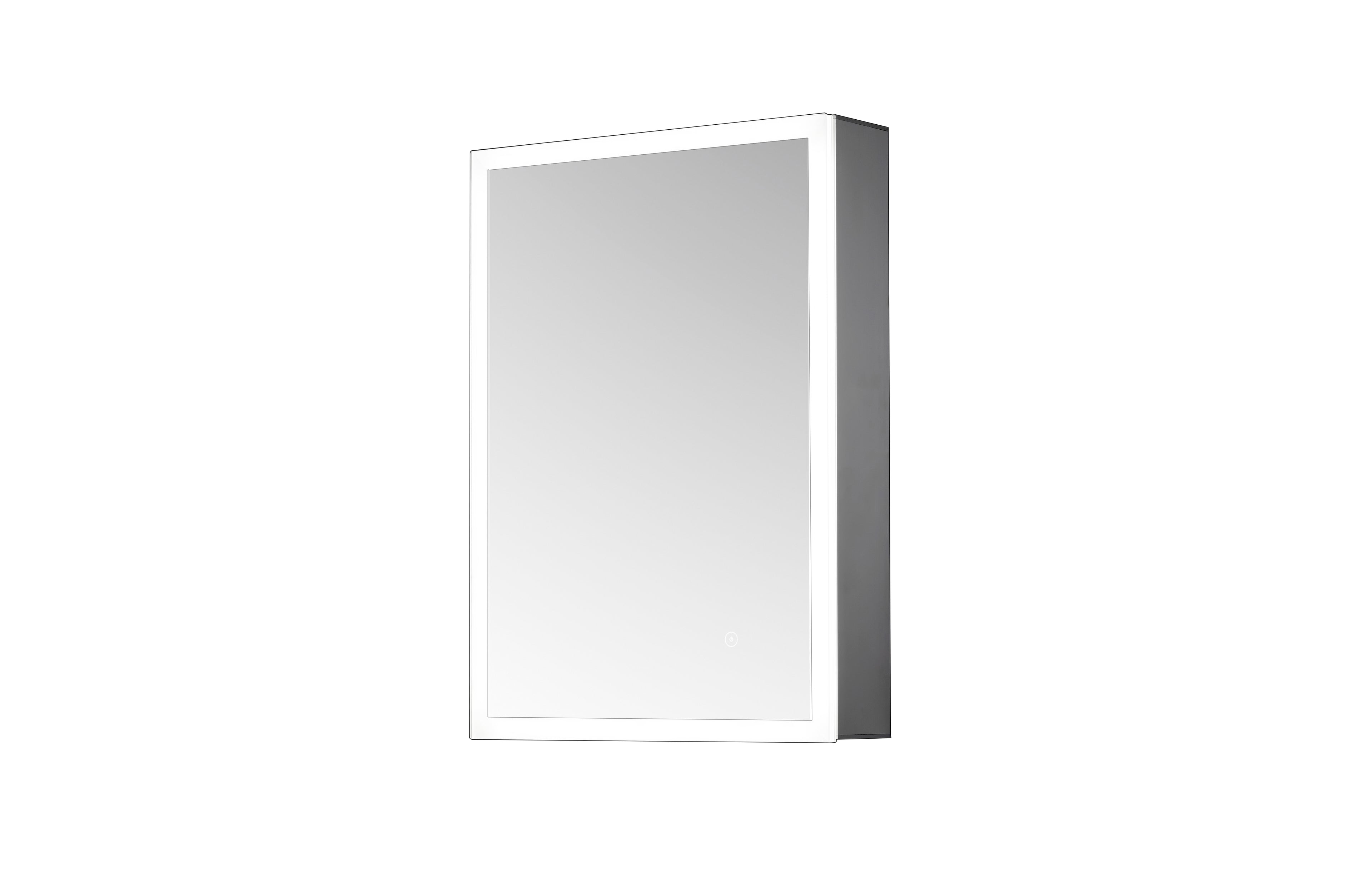Ella Single Door Mirror Cabinet LED Surround - Tailored Bathrooms
