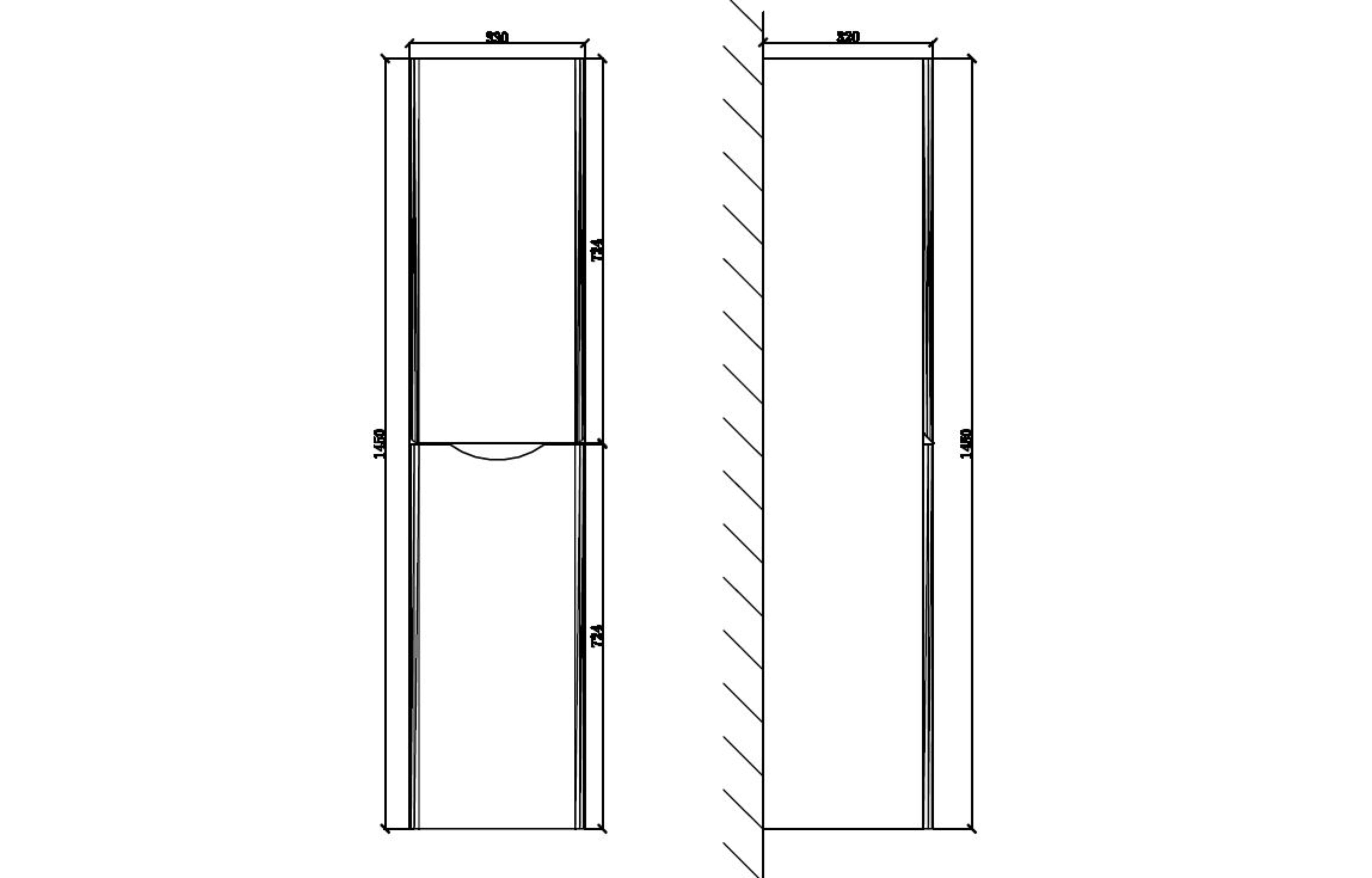 Napels 330mm Tall Boy - Tailored Bathrooms