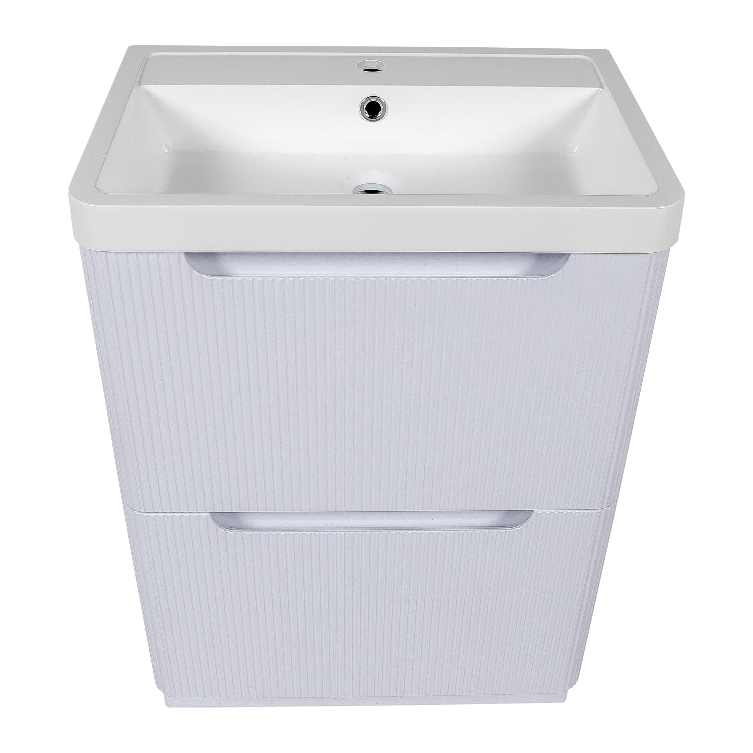 Monza 600mm Fluted Vanity Unit - Floor Standing - Tailored Bathrooms