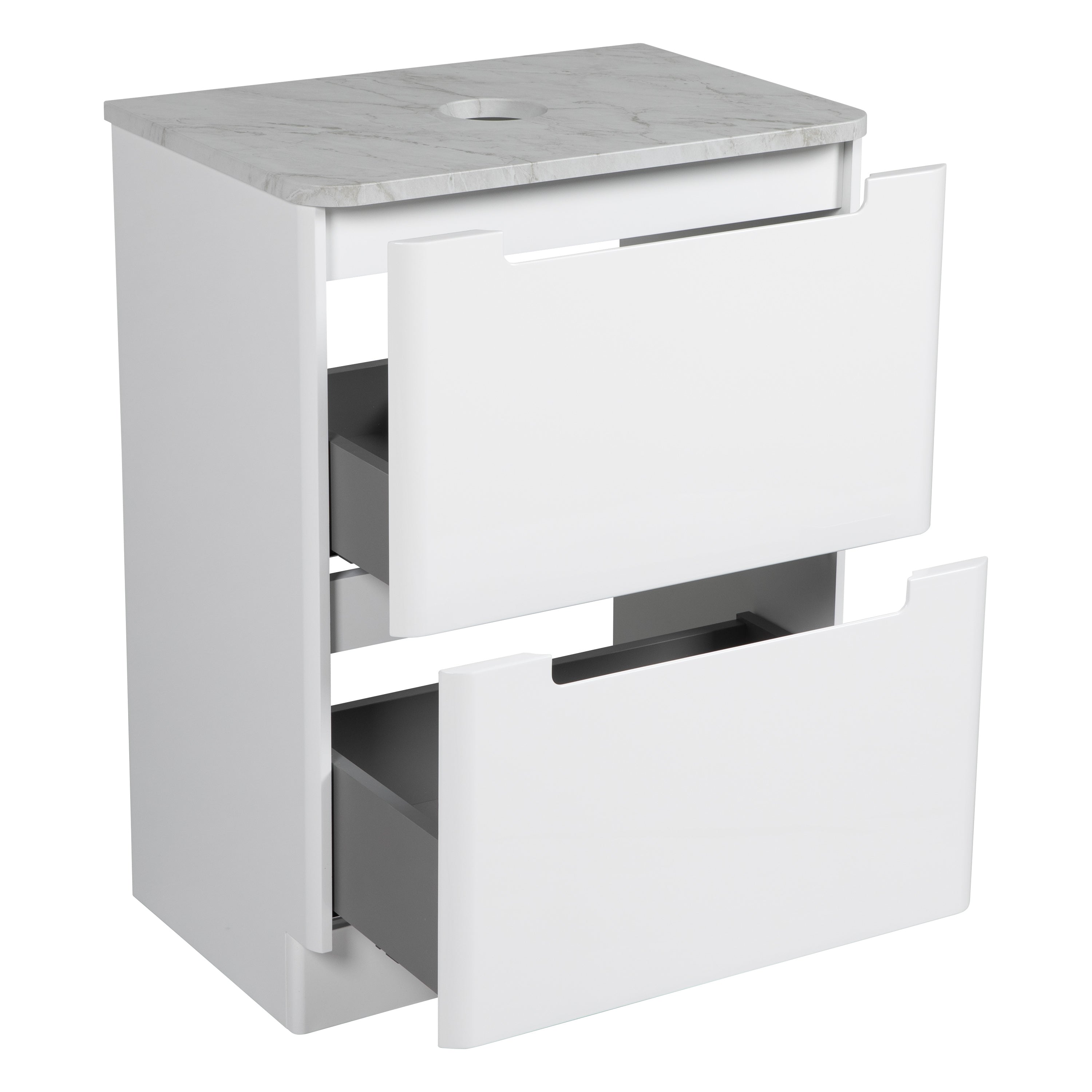 Monza 600mm Floor Standing Base Units Only - Tailored Bathrooms