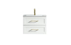 Bakewell 600mm Wall Hung Vanity Silk White - Tailored Bathrooms