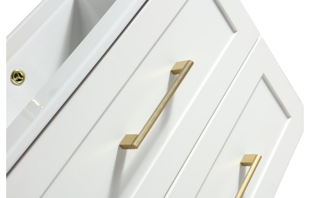 Bakewell 600mm Wall Hung Vanity Silk White - Tailored Bathrooms