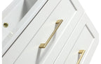 Bakewell 600mm Wall Hung Vanity Silk White - Tailored Bathrooms