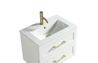 Bakewell 600mm Wall Hung Vanity Silk White - Tailored Bathrooms