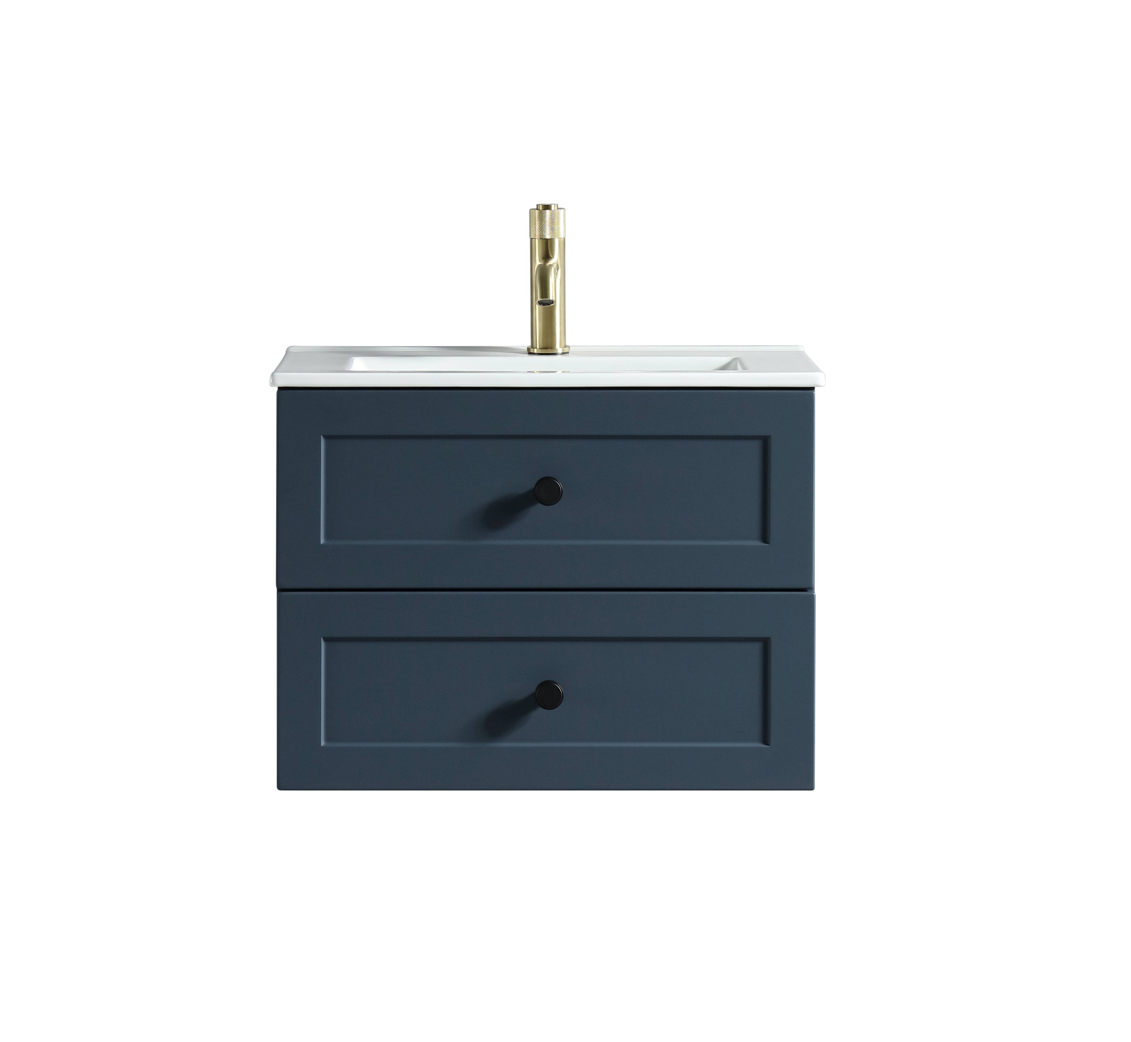 Bakewell 600mm Wall Hung Vanity Midnight Shadow - Tailored Bathrooms