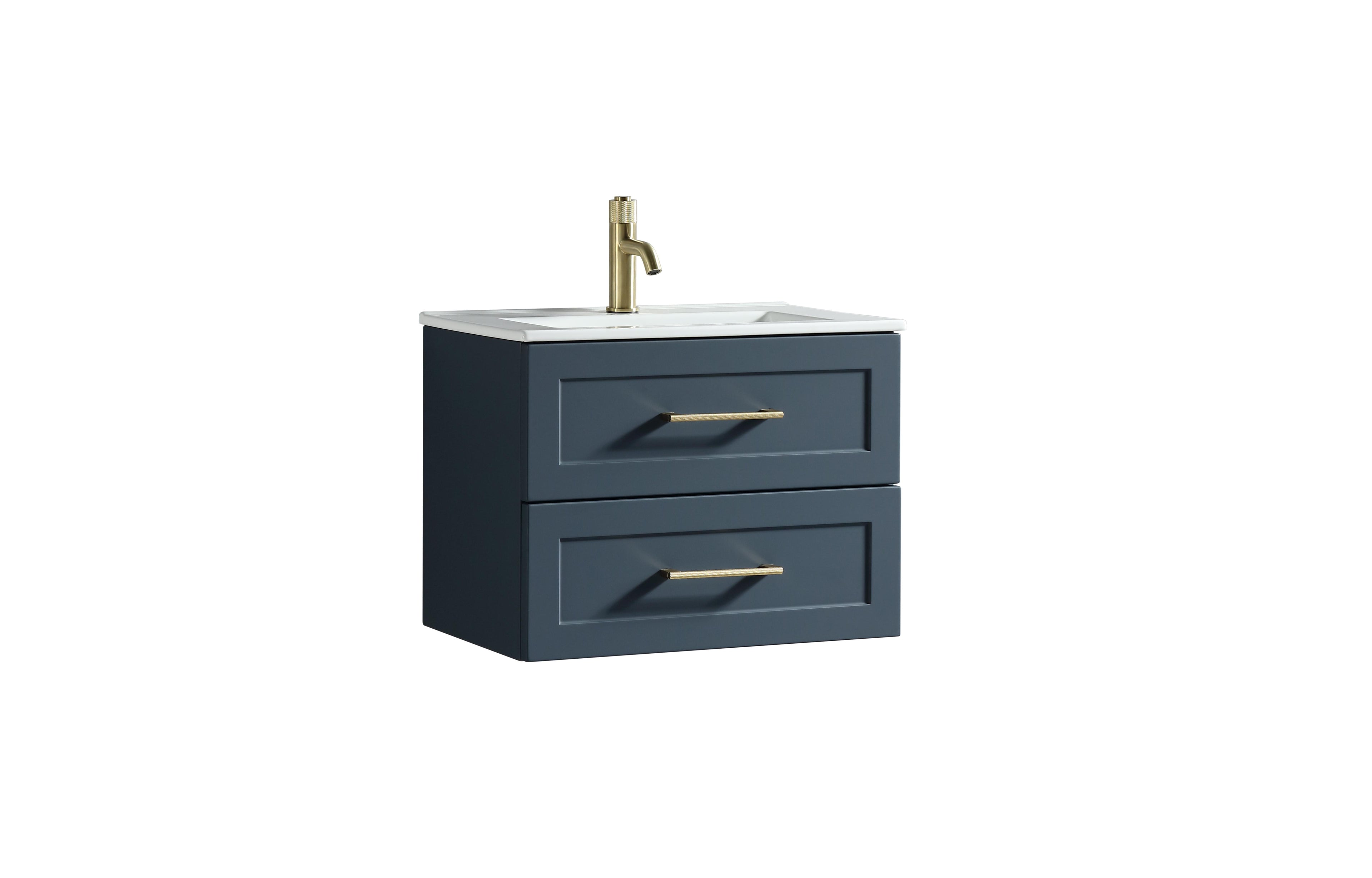 Bakewell 600mm Wall Hung Vanity Midnight Shadow - Tailored Bathrooms