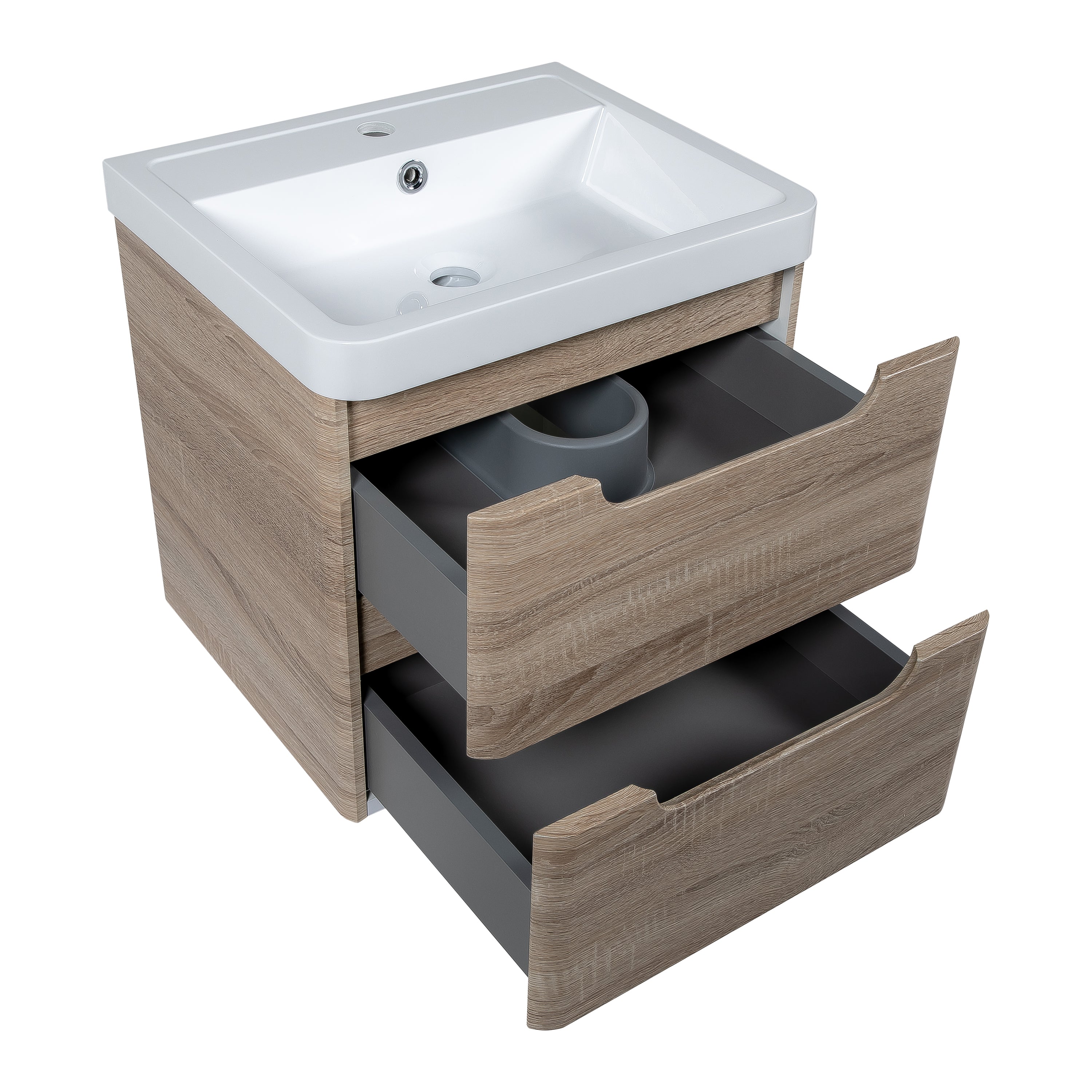 Monza Vanity & Basin Wall Hung - Tailored Bathrooms