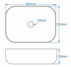 Orca Countertop Basin - Black/White - Tailored Bathrooms