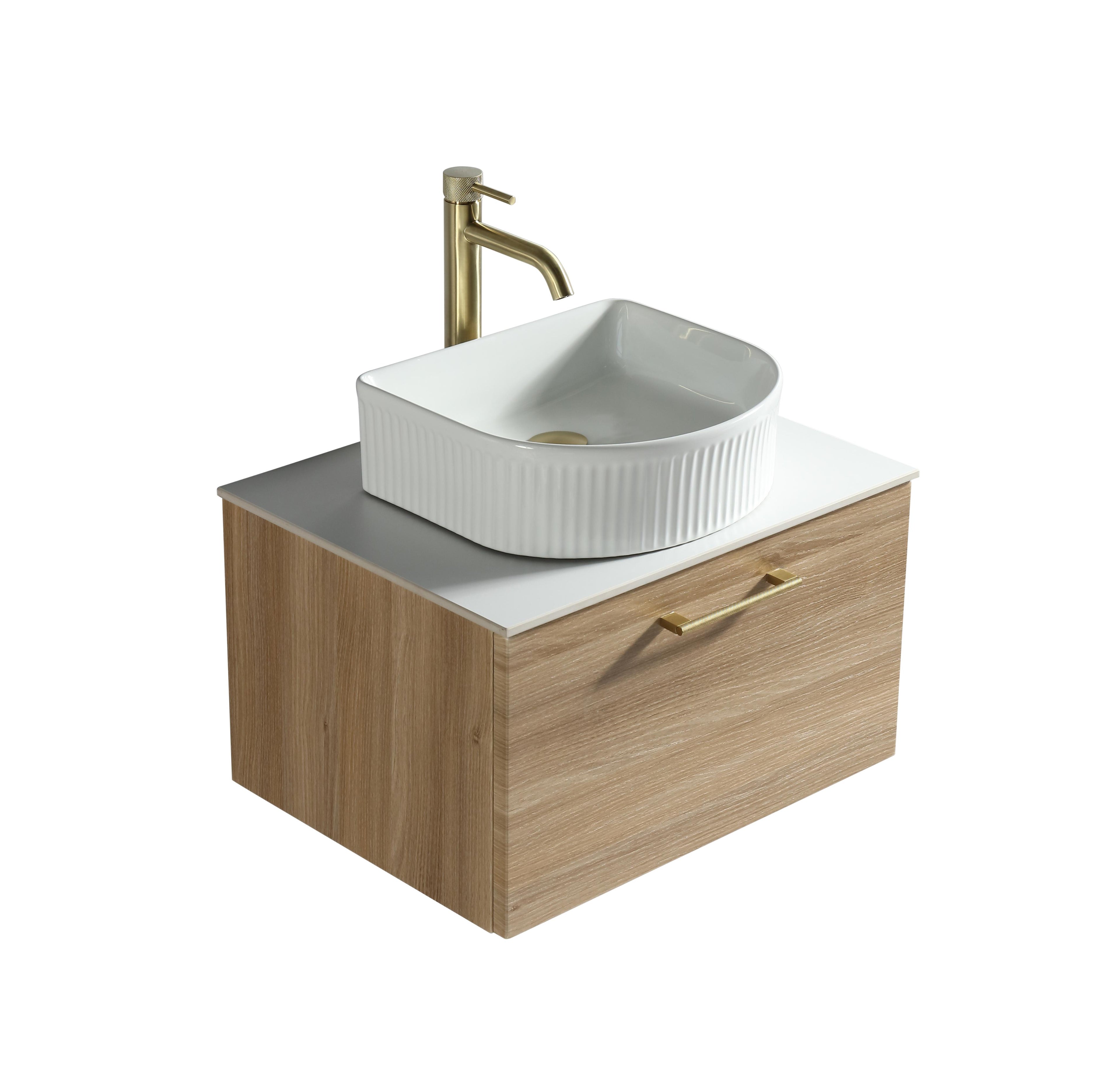 Piatta 600mm Wall Hung Vanity w. Sintered Stone Counter Top - Tailored Bathrooms