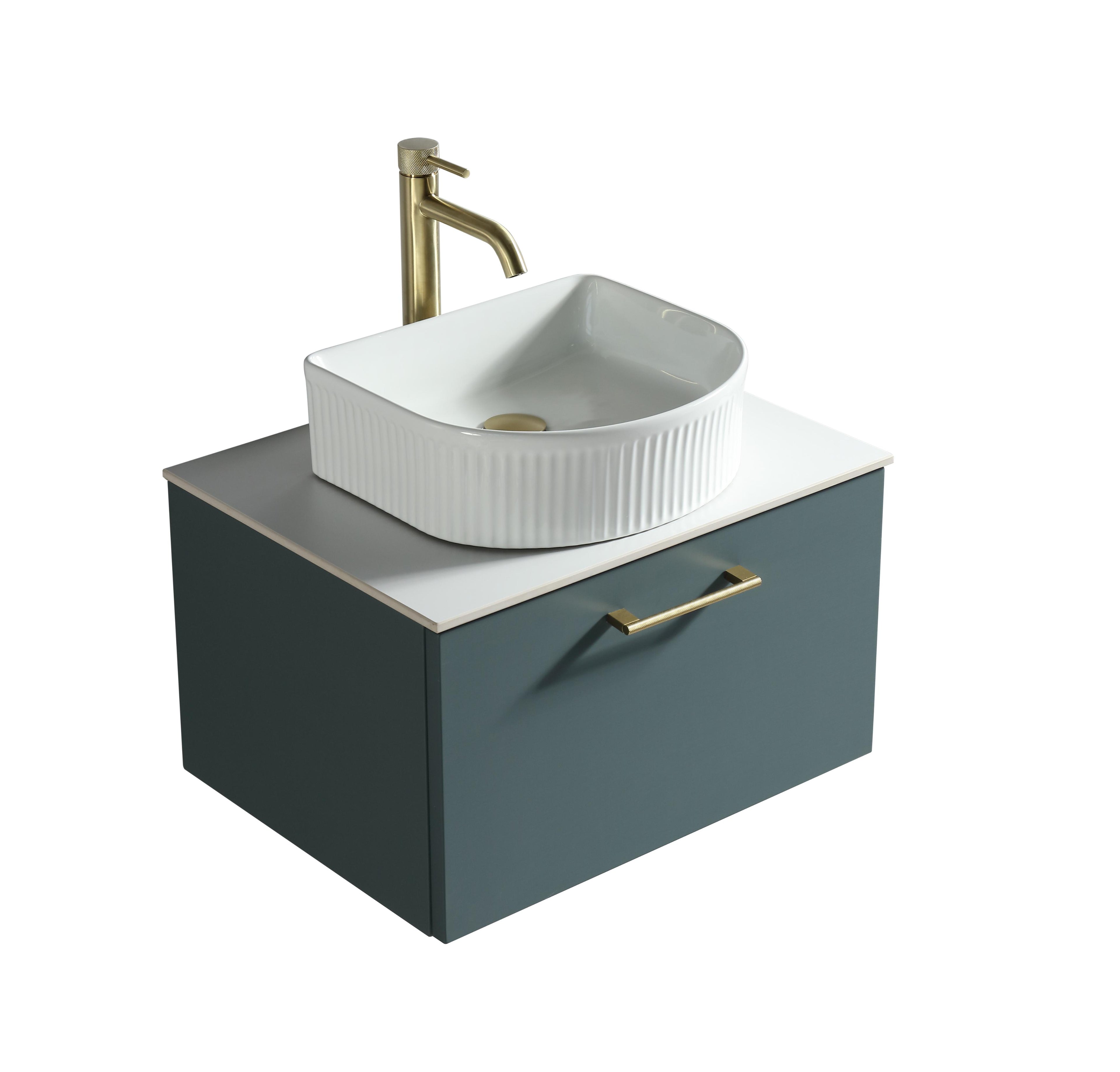 Piatta 600mm Wall Hung Vanity w. Sintered Stone Counter Top - Tailored Bathrooms