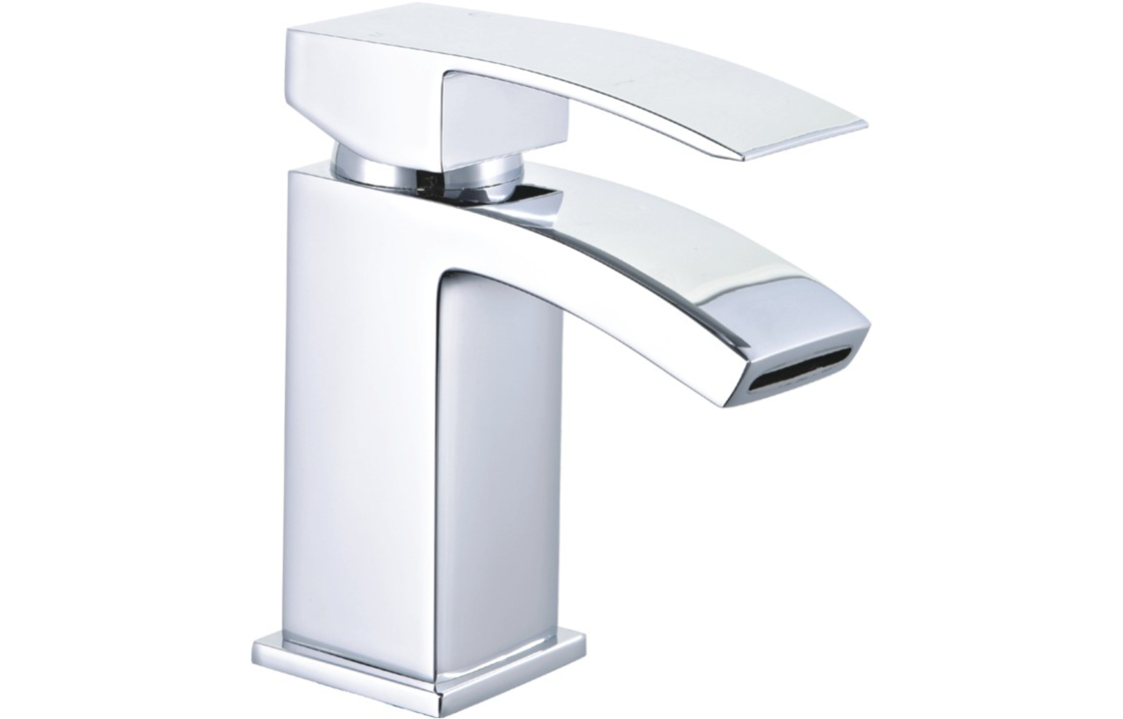 Brecon Modern Curve Basin Mono - Tailored Bathrooms