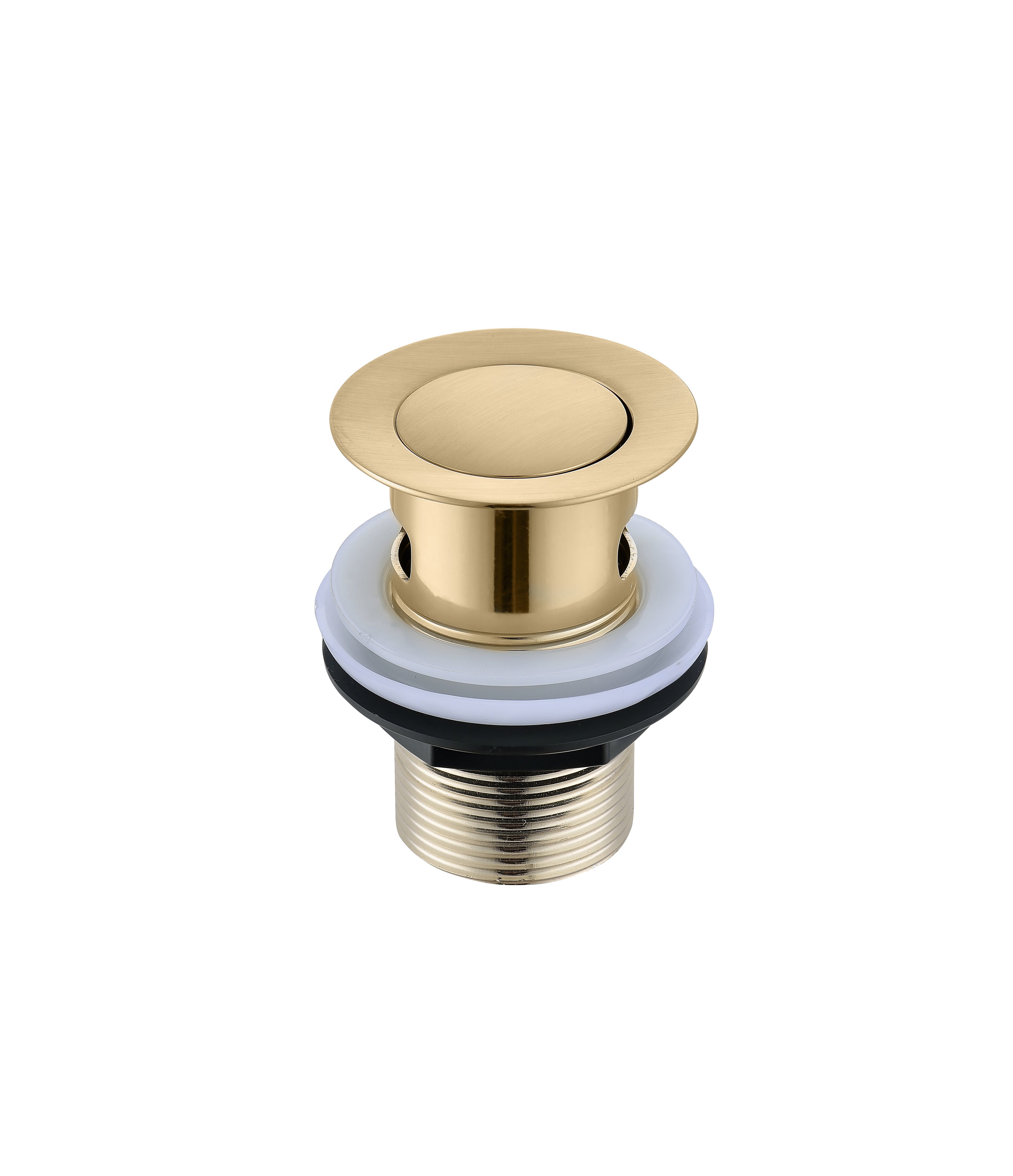 Brushed Brass Click  Clack Basin Waste
