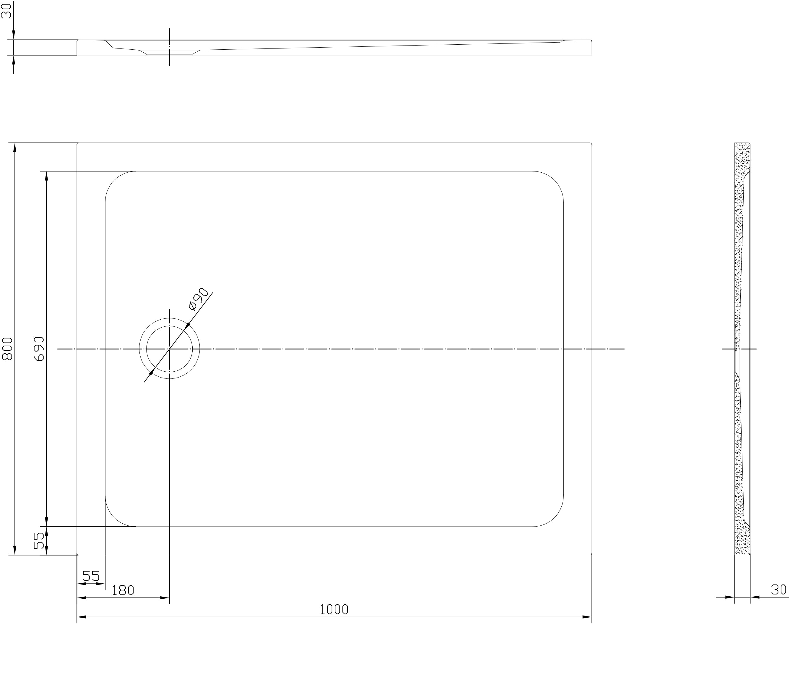 Shower Tray Rectangle Shape - Tailored Bathrooms