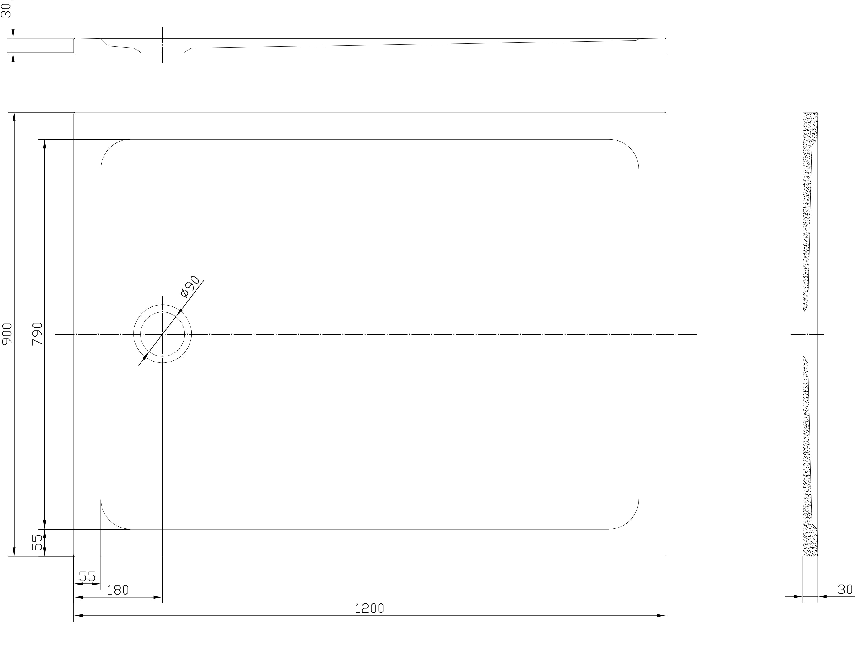Shower Tray Rectangle Shape - Tailored Bathrooms