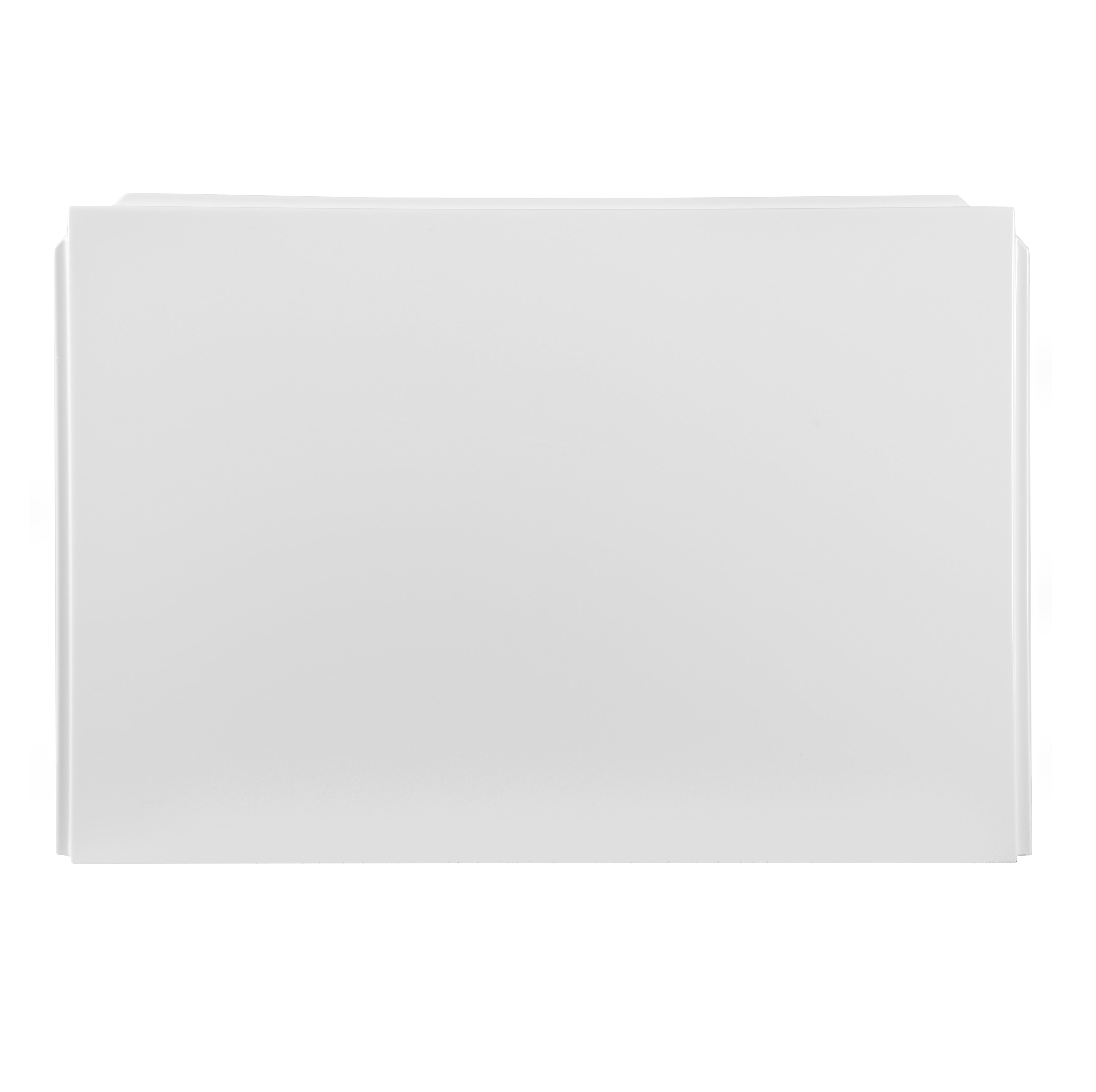 Front view of 800mm End Bath Panel in white finish, modern durable design for a polished and contemporary bathroom look