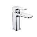 Chill Mini Mono Basin Mixer tap in polished chrome finish with pop-up waste, compact design for small basins and en-suites.