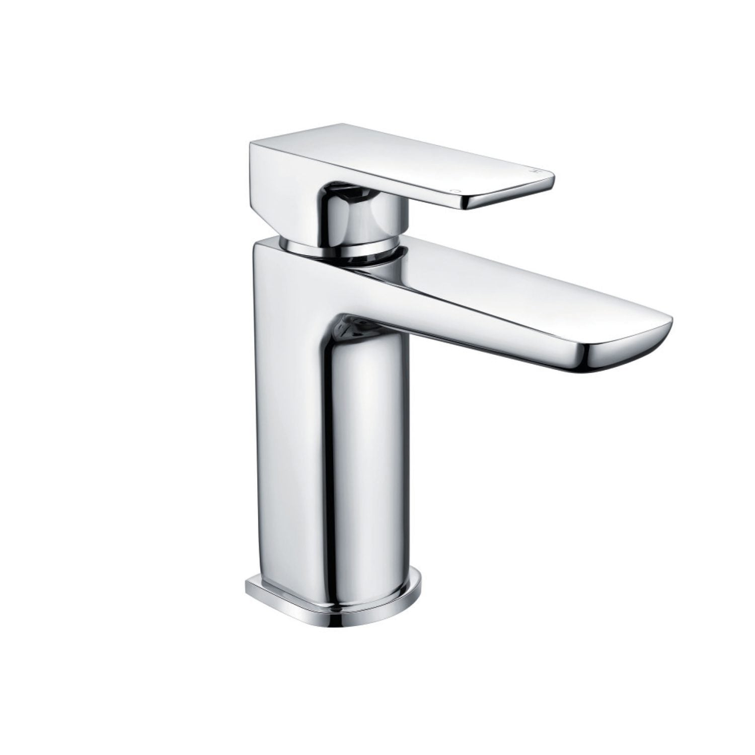 Chill Mini Mono Basin Mixer tap in polished chrome finish with pop-up waste, compact design for small basins and en-suites.