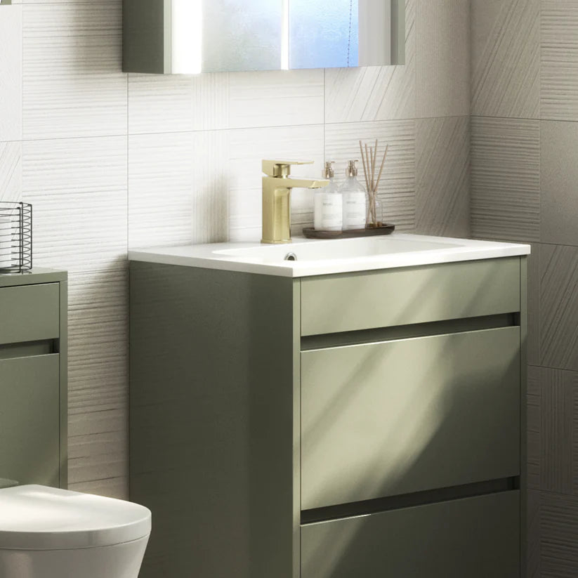 Chill PVD Coated Mono Basin Mixer w/ Pop Up Waste - Brushed Brass