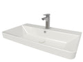 Front view of Iotab 800mm x 460mm 1 Tap Hole Ceramic Basin