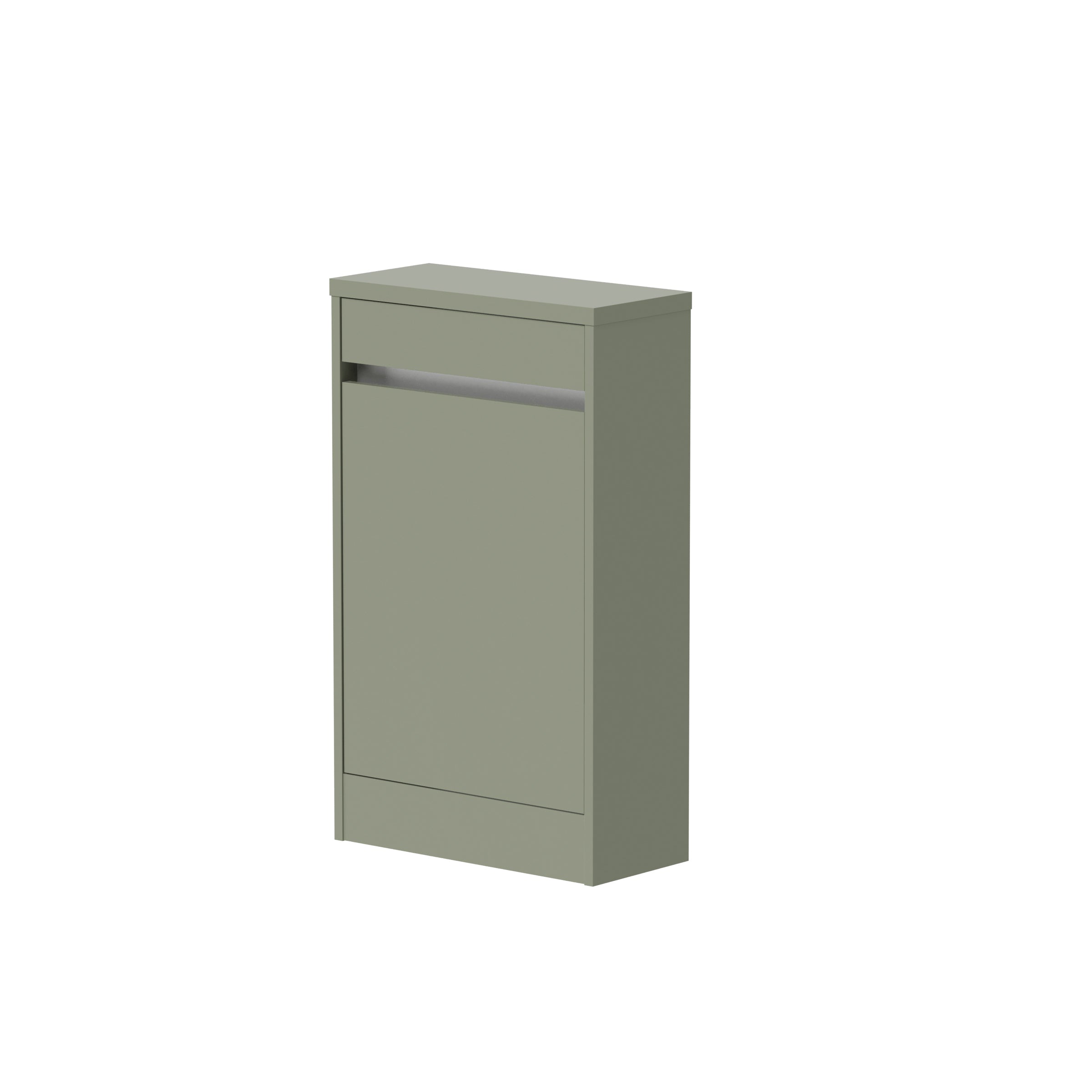 Front view of Kappa 500mm WC Unit in Savannah Green – stylish, nature-inspired WC unit with a clean finish.
