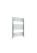 Front view of Lamba Curved Towel Warmer 800 x 500mm in Chrome