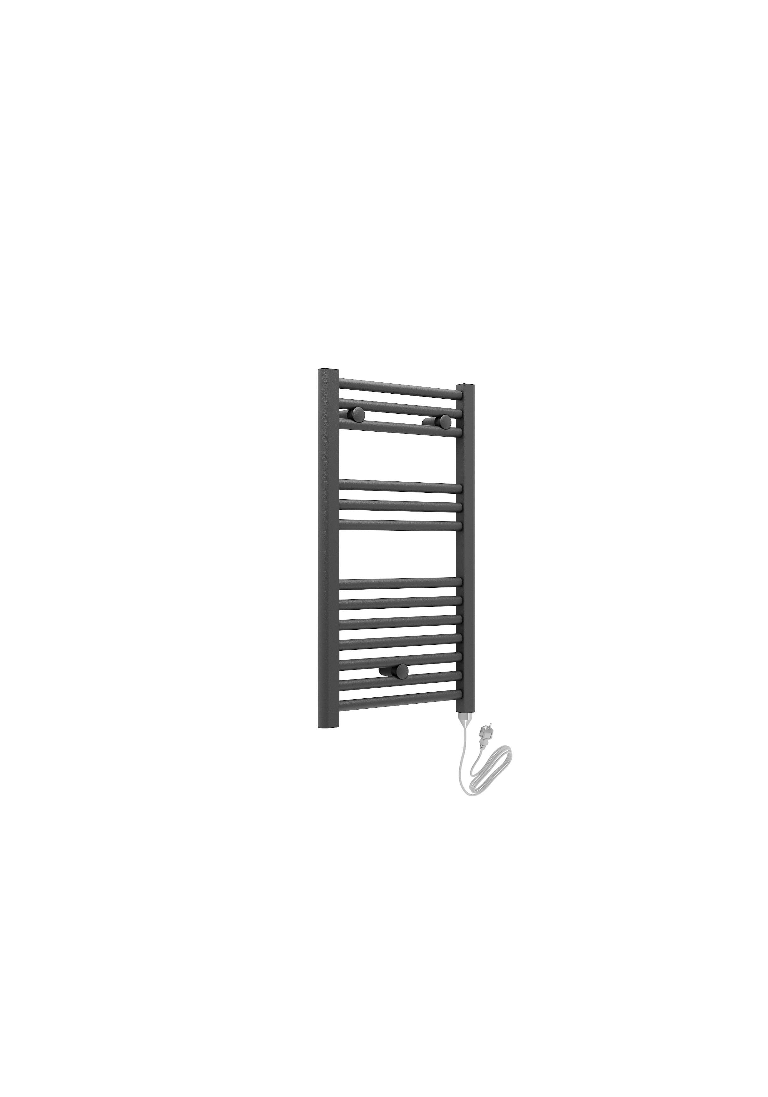 Front view of Lamba Electric Towel Warmer 720 x 400mm in Anthracite